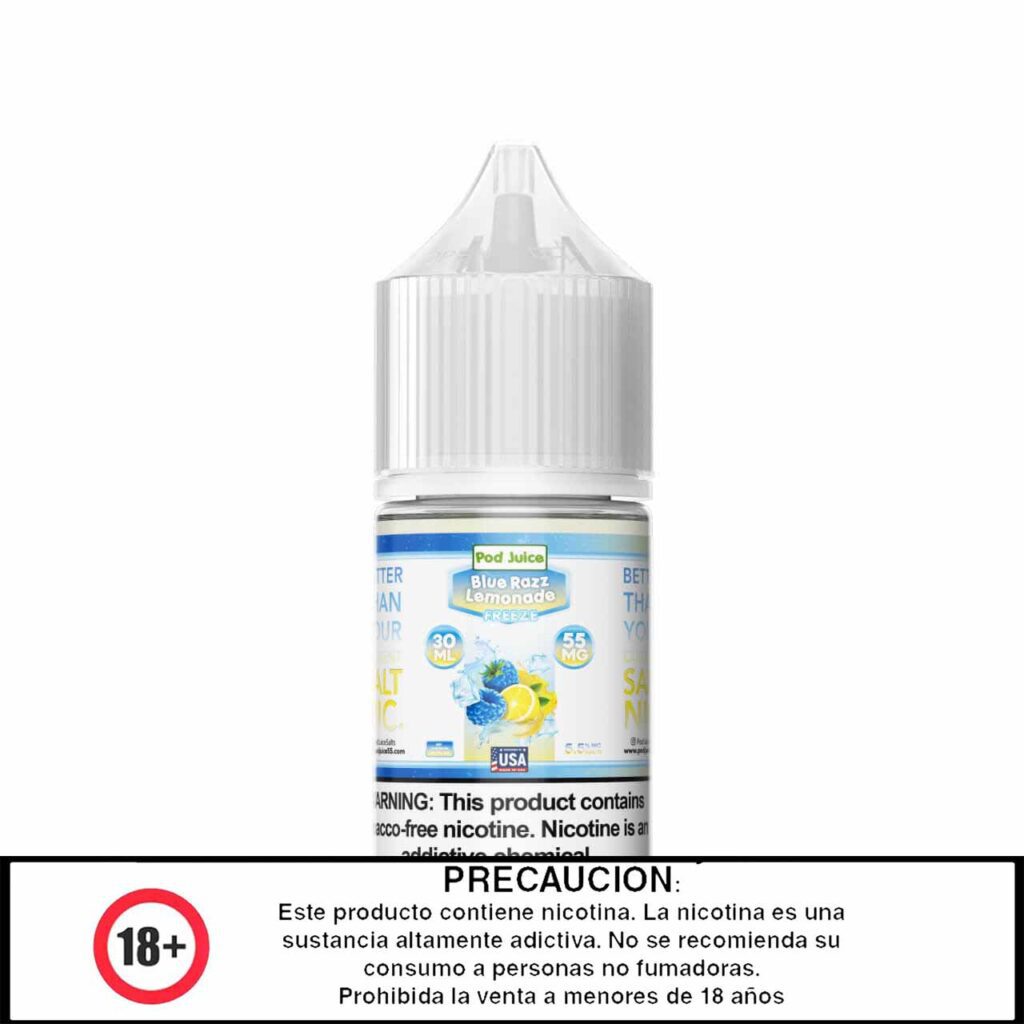 Salt Nicotine Blue Razz Lemonade Freeze By Pod Juice Salt 30mg Australia  Blue Razz Lemonade Vape Juice