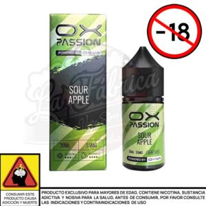OX PASSION SOUR APPLE SALTS 30 ML - OXVA