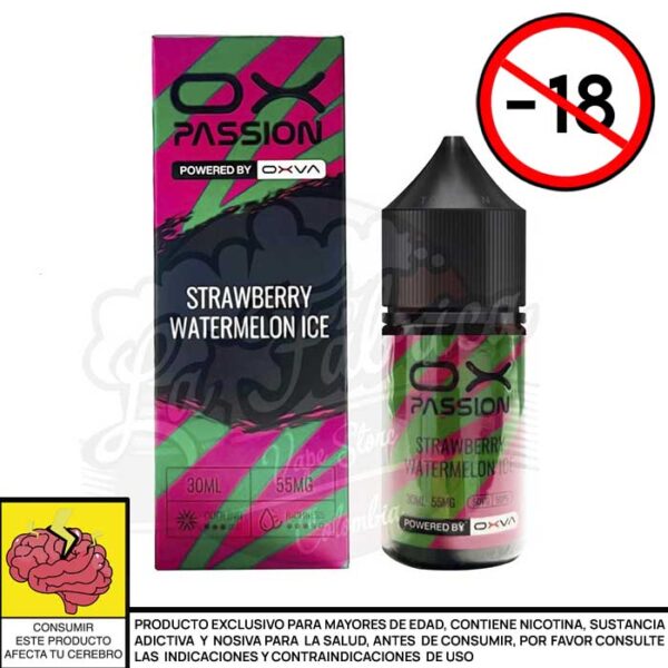 OX PASSION STRAWBERRY WATERMELON ICE SALTS 30 ML - OXVA