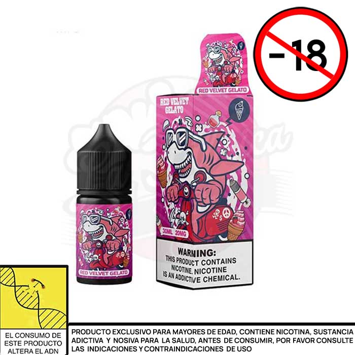 Red Velvet Gelato Salts 30 ml - Crazy Vape by OXVA