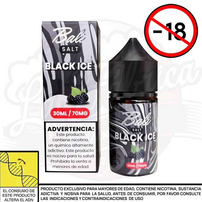 Black Ice Salts 30 ml - Bali