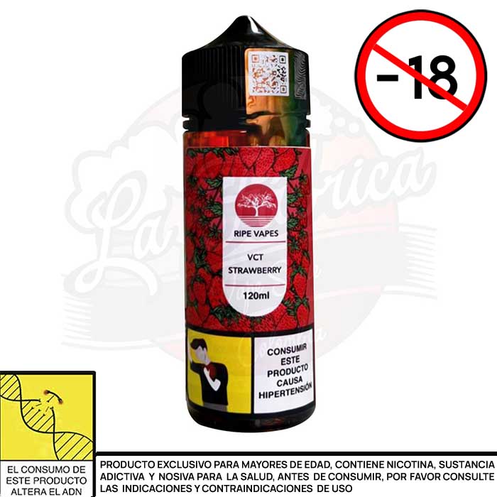 VCT Strawberry 120ml (Vainilla, Tabaco y Fresa) - Ripe Vapes